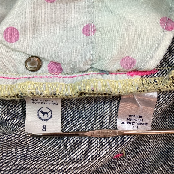Victoria’s Secret PINK Distressed Denim Shorts Blue - Picture 7 of 8